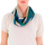 Cotton infinity scarf, 'Verdant Comalapa Breeze' - Green Beige Handcrafted Cotton Infinity Scarf thumbail