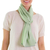 Cotton scarf, 'Mint Highlands' - Hand Woven Green Cotton Scarf thumbail