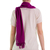 Cotton scarf, 'Pitaya' - Hand Woven Fuchsia Cotton Scarf (image 2c) thumbail