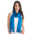 Cotton scarf, 'Ocean Freshness' - Blue Cotton Hand Woven Scarf thumbail