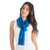 Cotton scarf, 'Ocean Freshness' - Blue Cotton Hand Woven Scarf (image 2b) thumbail