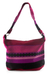 Cotton shoulder bag, 'Luscious Purple' - Handcrafted Cotton Shoulder Bag Lined thumbail