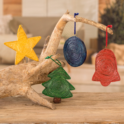 Christmas Craft Supplies Kit Cotton Thread Material DIY Christmas Ornaments  Kit