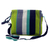 Cotton messenger bag, 'Luscious Green' - Handcrafted Cotton Messenger Bag Lined (image 2c) thumbail