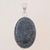 Reversible jade pendant necklace, 'Tikal Toucan' - Artisan Crafted Maya Theme Dark Jade Necklace thumbail