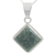 Jade pendant necklace, 'Dark Diamond' - Guatemalan Dark Green Jade Necklace (image 2b) thumbail
