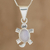 Lilac jade pendant necklace, 'Lilac Marine Turtle' - Artisan Crafted Lilac Jade Turtle Necklace (image 2) thumbail