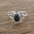 Jade cocktail ring, 'Dark Green Marine Turtle' - Sterling Silver Ring with Jade Artisan Crafted Jewelry (image 2b) thumbail