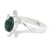 Jade cocktail ring, 'Dark Green Marine Turtle' - Sterling Silver Ring with Jade Artisan Crafted Jewelry (image 2c) thumbail