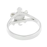 Jade cocktail ring, 'Light Green Marine Turtle' - Guatemalan Handcrafted Light Green Jade Ring