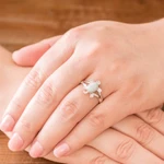 Jade cocktail ring, 'Light Green Marine Turtle' - Guatemalan Handcrafted Light Green Jade Ring