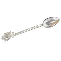 Sterling silver collectible spoon, 'Yum Kaax' - Maya God of Harvest Sterling Silver Collectible Spoon