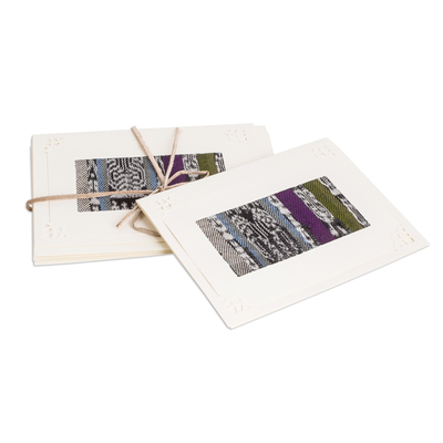 Grußkarten, (4er-Set) - Maya Weavings Grußkarten aus Guatemala (4er-Set)