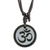 Jade pendant necklace, 'Meditation' - Maya Jade Om Necklace (image 2a) thumbail