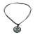 Jade pendant necklace, 'Meditation' - Maya Jade Om Necklace Artisan Crafted Jewelry (image 2d) thumbail