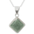 Light green jade pendant necklace, 'Maya Wisdom' - Artisan Crafted Jade and Sterling Silver Necklace (image 2a) thumbail