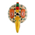 Wood mask, 'Maya Rooster' - Handcrafted Wood Mask (image 2a) thumbail