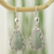 Jade dangle earrings, 'Apple Green Blossoming Dew' - Guatemalan Hand Crafted Apple Green Jade Dangle Earrings thumbail