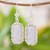 Lilac jade flower earrings, 'Zinnia Wonder' - Lilac Jade and Sterling Silver Handcrafted Earrings (image 2) thumbail