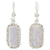 Lilac jade flower earrings, 'Zinnia Wonder' - Lilac Jade and Sterling Silver Handcrafted Earrings thumbail