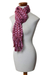 Cotton scarf, 'Exotic in Purple Maroon' - Guatemalan Hand-woven Cotton Scarf (image 2e) thumbail