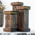 Wood tealight candleholders, 'Canaan's Wheat' (set of 3) - 3 Hand Carved Tea Light Holders Set thumbail