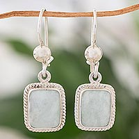 Featured review for Jade dangle earrings, Divine Light