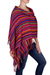 Cotton shawl, 'Valley of Flowers' - Guatemalan Hand Woven Cotton Shawl in Primary Colors (image 2b) thumbail