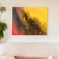 'Sunset' - Sunset Inspired Original Mixed Media Abstract Painting