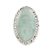 Jade cocktail ring, 'Pale Dahlia' - Guatemalan Hand Crafted Light Green Jade and Silver Ring thumbail