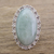 Jade cocktail ring, 'Pale Dahlia' - Guatemalan Hand Crafted Light Green Jade and Silver Ring (image 2b) thumbail