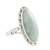 Jade cocktail ring, 'Pale Dahlia' - Guatemalan Hand Crafted Light Green Jade and Silver Ring (image 2c) thumbail
