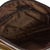 Bolso bandolera de algodón - Bolso bandolera guatemalteco marrón de algodón tejido en telar de cintura