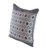Cotton cushion cover, 'Silver Moon' - Maya Loom Woven Cotton Cushion Cover in Grey and Lilac