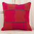 Cotton cushion cover, 'Red Delight' - Maya Backstrap Loom Woven Red Cotton Cushion Cover (image p228817) thumbail
