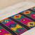 Cotton table runner, 'Dazzling Stars' - Maya Handwoven Cotton Table Runner in Bright Colors (image 2) thumbail