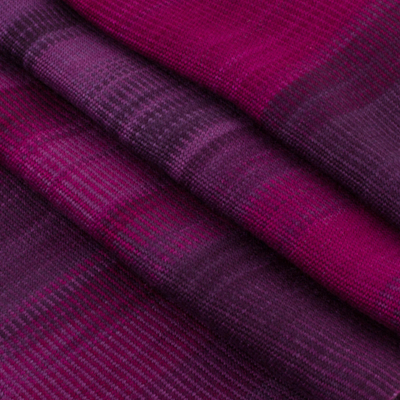 Rayon scarf, 'Iridescent Purple' - Purple Fuchsia Lilac Guatemalan Scarf Rayon