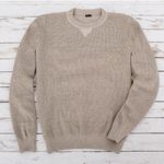 Men's cotton pullover sweater, 'Sporting Elegance' - Men's Beige Cotton Pullover Sweater from Guatemala
