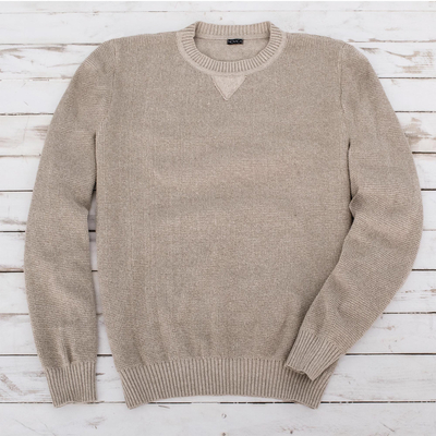 Mens cotton pullover sweater, Sporting Elegance