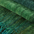 Bufanda de chenilla de rayón - Pañuelo de chenilla y rayón verde azulado y azul