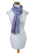 Rayon chenille scarf, 'Highland Jacaranda' - Artisan Crafted Purple Chenille Scarf from Guatemala (image 2f) thumbail