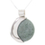 Jade pendant necklace, 'Green Quetzal Eclipse' - Eclipse Green Jade and Sterling Silver Pendant Necklace (image 2c) thumbail
