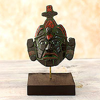 Jade mask, Maya King of Tikal (small)