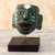 Jade mask, 'Maya Lord of El Naranjo' (7 inches) - Maya Archaeology Museum Replica Maya Jade Mask (image 2) thumbail