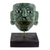 Jade mask, 'Maya Lord of El Naranjo' (7 inches) - Maya Archaeology Museum Replica Maya Jade Mask (image 2a) thumbail