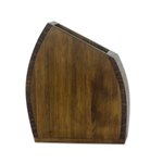 Wood decorative vase, 'Mountain' - Hand Crafted Guatemalan Alder Wood Decorative Vase