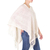Cotton poncho, 'Cream Lattice' - Handloomed Open Weave Cream Color Cotton Poncho (image 2b) thumbail