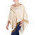 Cotton poncho, 'Maize Kernels' - Handwoven Cotton Poncho with Crochet Trim from Guatemala (image 2b) thumbail