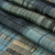 Bufanda de rayón - Bufanda hecha a mano de rayón con correa trasera en azul y gris