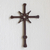 Wrought iron cross, 'Salvation' - Wrought Iron Wall Cross Artisan Crafted in Guatemala (image 2) thumbail